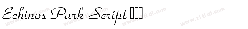 Echinos Park Script字体转换